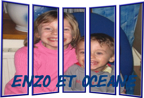 Enzo et Oc�ane d�coup�s