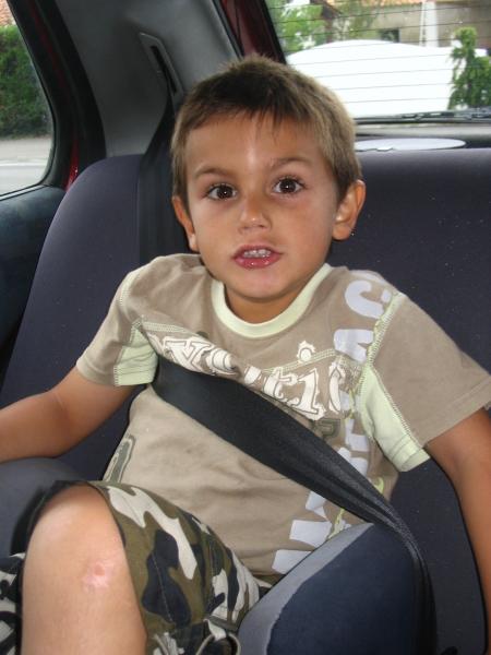 Alexandre dans la voiture